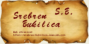 Srebren Bukilica vizit kartica